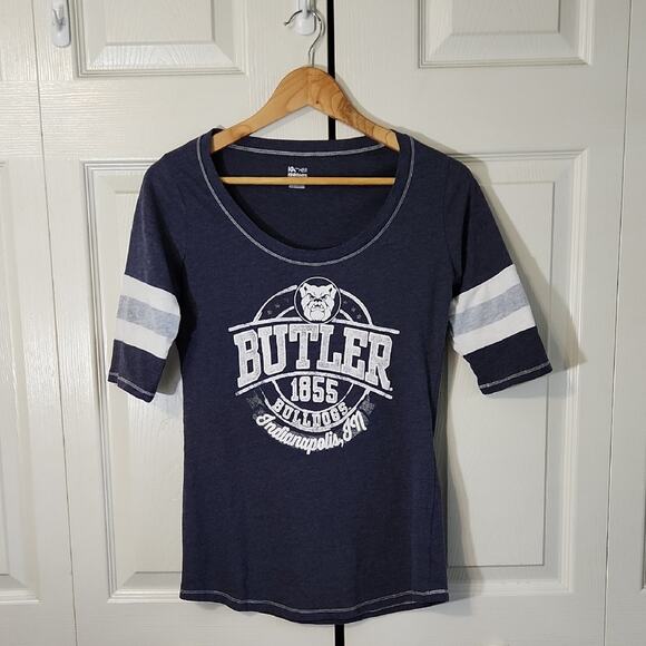 Knights Apparel Womens Blue White Raglan Sleeve T-Shirt Size Med College Sports - Picture 1 of 9